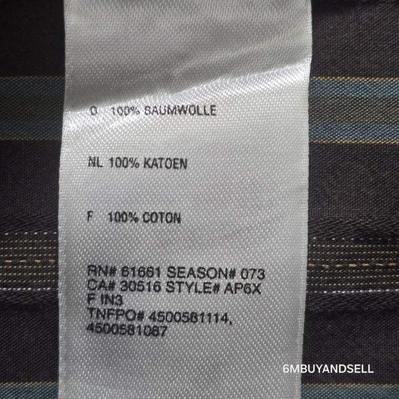 The North Face‎ Men's M Button Up Hiking Outdoor Long Sleeve Shirt Cotton - Picture 13 of 13